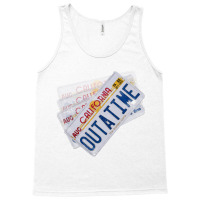 Back To The Future License Plate, Distressed   Back To The Future Tank Top | Artistshot