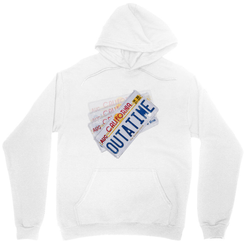 Back To The Future License Plate, Distressed   Back To The Future Unisex Hoodie by larsbeelzebub | Artistshot