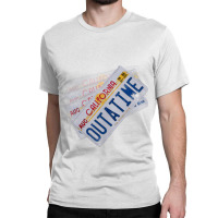 Back To The Future License Plate, Distressed   Back To The Future Classic T-shirt | Artistshot