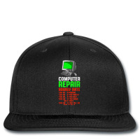 Computer Repair Hourly Rate Computer Repair Computer Techs T Shirt Printed Hat | Artistshot