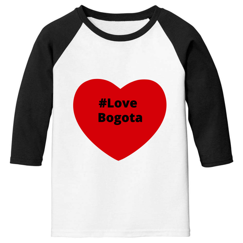 Love Bogota, Hashtag Heart, Love Bogota 2 Youth 3/4 Sleeve by chillinxs | Artistshot