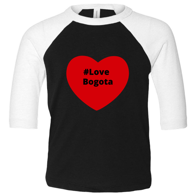 Love Bogota, Hashtag Heart, Love Bogota 2 Toddler 3/4 Sleeve Tee by chillinxs | Artistshot