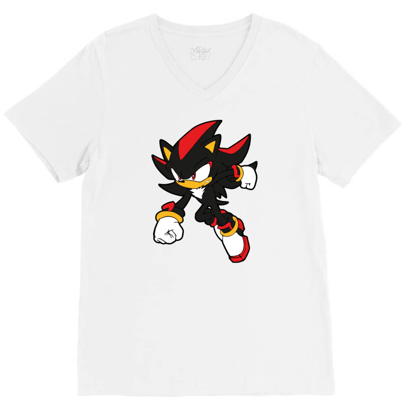 Sadow The Hedgehog V-Neck Tee by kabasubrata | Artistshot