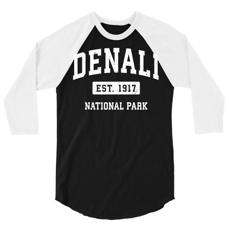 Denali Vintage National Park Sports Design Long Sleeve T Shirt 3/4 Sleeve Shirt | Artistshot