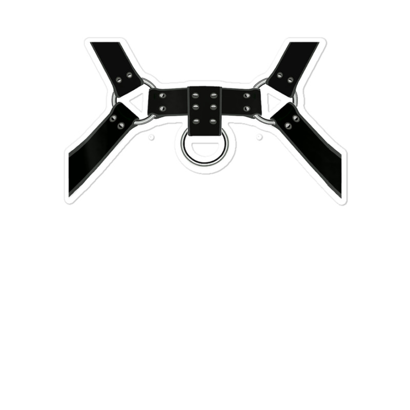 Black Leather Harness Print Bsdm Kink Gay Leather Pride T Shirt Sticker | Artistshot