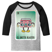 El Ghetto Blaster Mexican Slang Lottery Bingo Cards T Shirt Youth 3/4 Sleeve | Artistshot