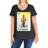 El Saguaro Mexican Slang Lottery Bingo Cards T Shirt Ladies Curvy T-shirt | Artistshot