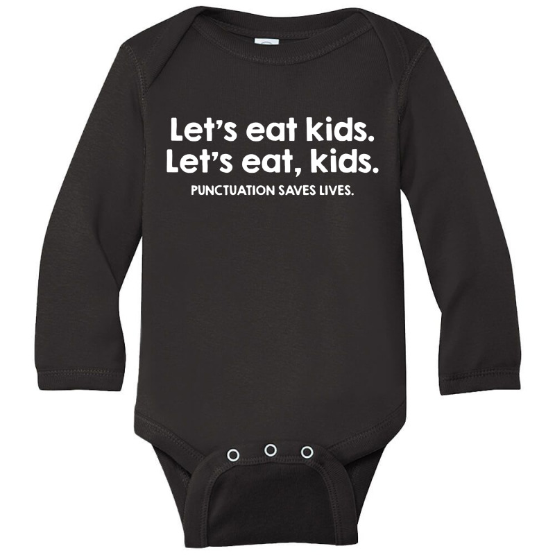 Punctuation Saves Lives Long Sleeve Baby Bodysuit by Mumui | Artistshot