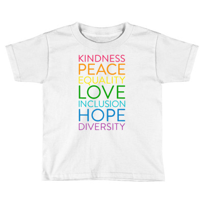 Kindness Peace Toddler T-shirt Designed By Ngudud