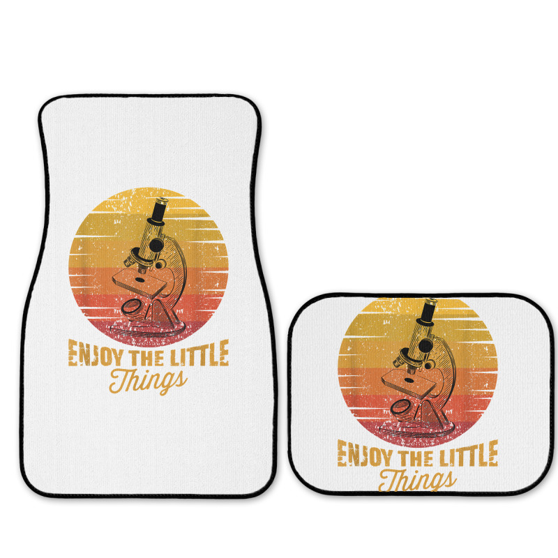 Enjoy The Little Things Microscope Microbiology Science T Shirt Full Set Car Mats | Artistshot