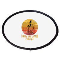 Enjoy The Little Things Microscope Microbiology Science T Shirt Oval Patch | Artistshot