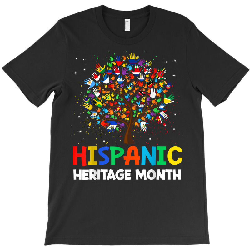 Hand Flag Tree Hispanic Heritage Month Latin America Flags T Shirt T-Shirt by pilusoekyokeln | Artistshot