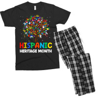 Hand Flag Tree Hispanic Heritage Month Latin America Flags T Shirt Men's T-shirt Pajama Set | Artistshot