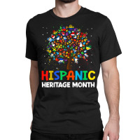 Hand Flag Tree Hispanic Heritage Month Latin America Flags T Shirt Classic T-shirt | Artistshot