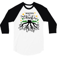 Holy Spirit Dove Praise Jesus Pentecost Rooted In Christ T Shirt 3/4 Sleeve Shirt | Artistshot