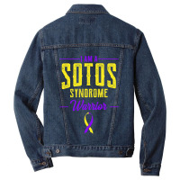 Sotos Syndrome Sotosdodge Warrior Cerebral Gigantism Gift Men Denim Jacket | Artistshot