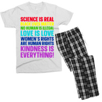 Science Is Real Black Lives Matter Men's T-shirt Pajama Set | Artistshot