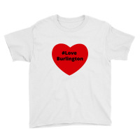 Love Burlington, Hashtag Heart, Love Burlington 2 Youth Tee | Artistshot