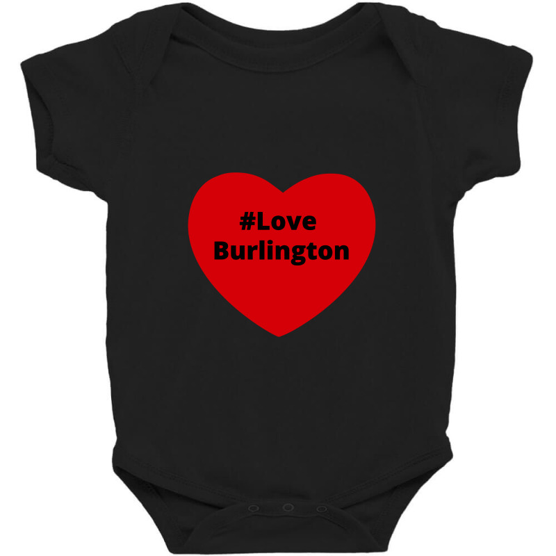 Love Burlington, Hashtag Heart, Love Burlington 2 Baby Bodysuit | Artistshot