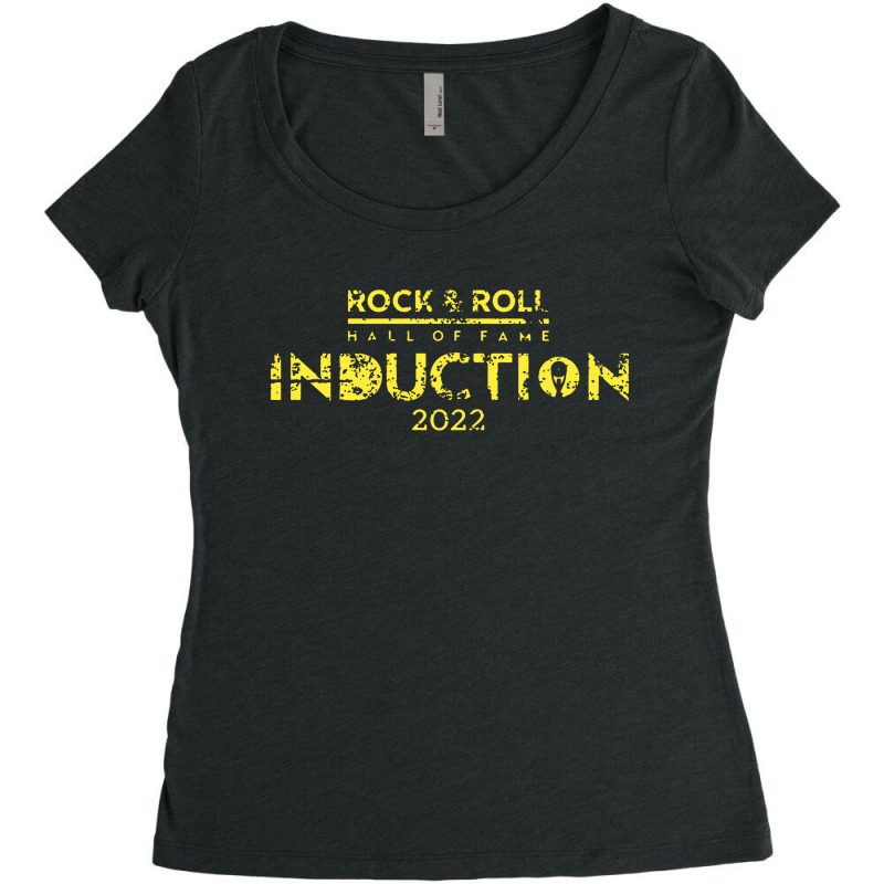 Rock And Roll Hall Of Fame Women's Triblend Scoop T-shirt by Mumui | Artistshot