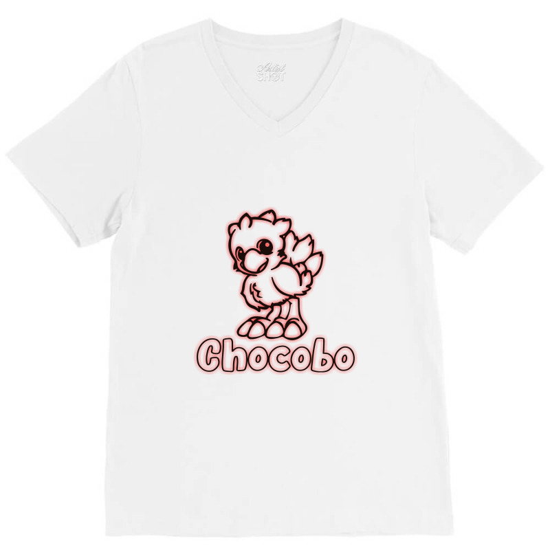 Final Fantasy Chocobo V-Neck Tee by horabpod | Artistshot