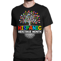 Latin America Flags National Hispanic Heritage Month Tree T Shirt Classic T-shirt | Artistshot