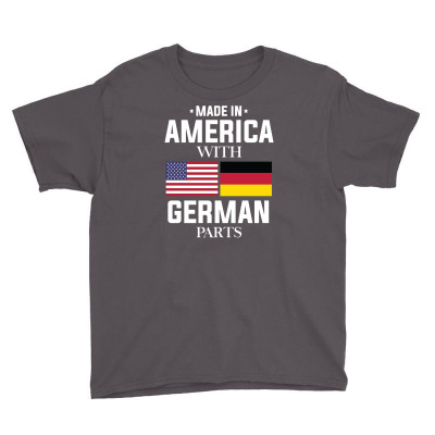 Made In American With German Parts Funny Youth Tee Designed By Mdk Art