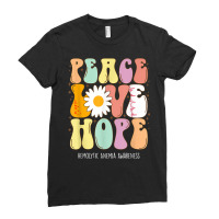 Peace Love Hope Hemolytic Anemia Awareness Gift T Shirt Ladies Fitted T-shirt | Artistshot