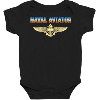 Fly Naval Aviator Classic Naval Officer Pilot Wing Navy Side Sweatshir Baby Bodysuit | Artistshot