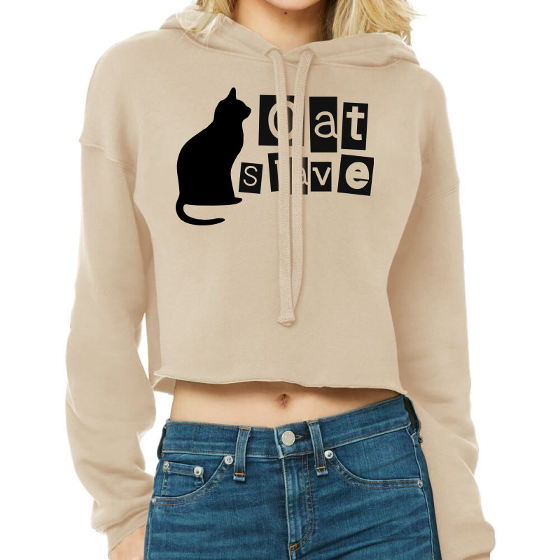 Custom Cat Slave Cropped Hoodie By Perfect Designers Artistshot