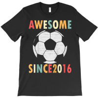 Kids 6th Birthday Soccer Lover Gift 6 Years Old Vintage Retro T Shirt T-shirt | Artistshot