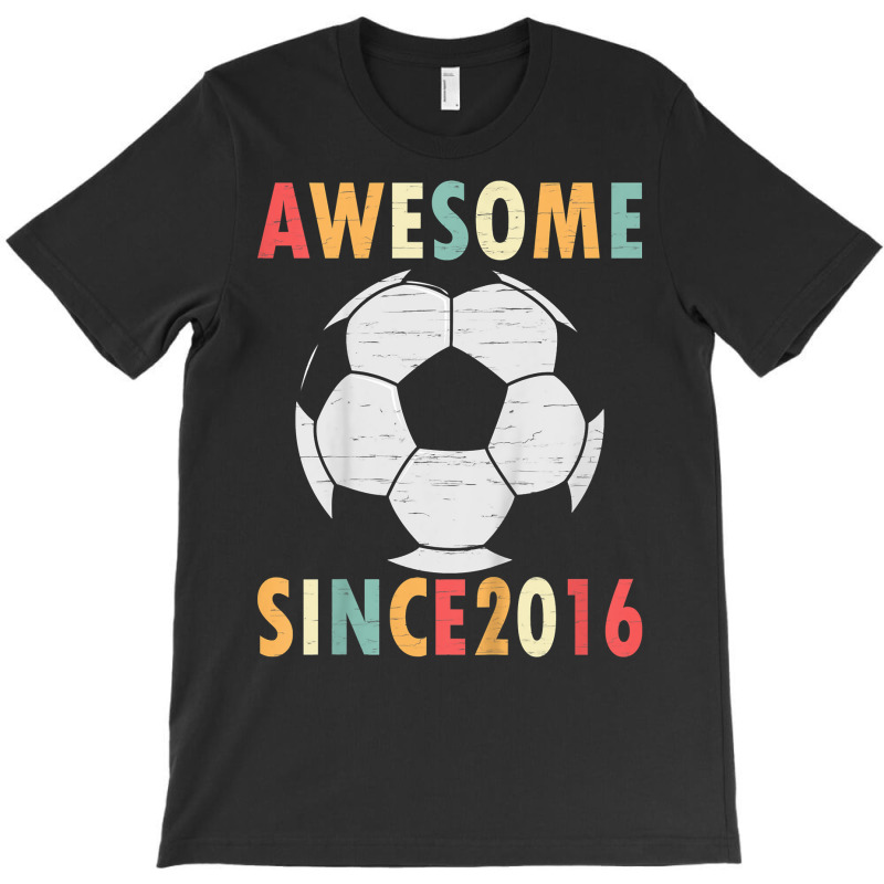 Kids 6th Birthday Soccer Lover Gift 6 Years Old Vintage Retro T Shirt T-shirt | Artistshot