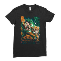 Broly Vs Goku Ladies Fitted T-shirt | Artistshot