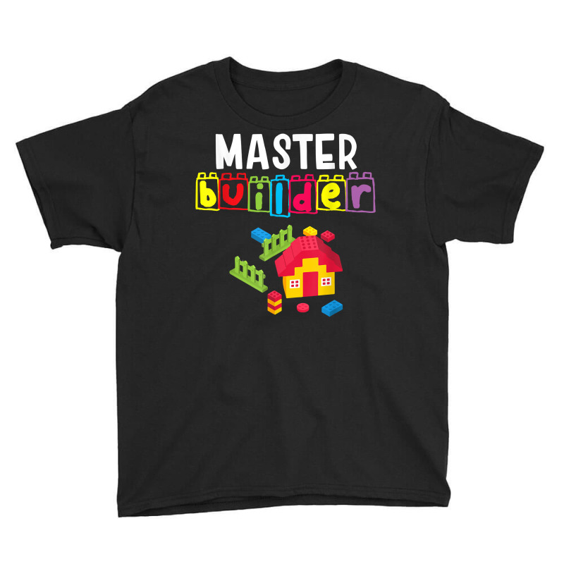 Master Builder   Building Blocks   Brick Builders Toys Gift T Shirt Youth Tee | Artistshot