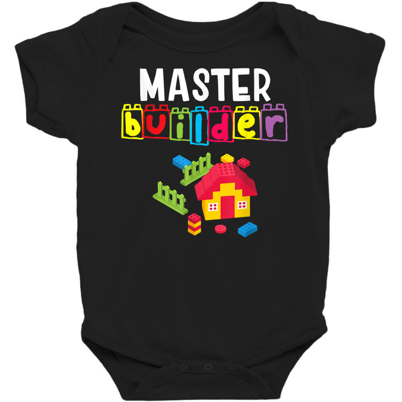 Master Builder   Building Blocks   Brick Builders Toys Gift T Shirt Baby Bodysuit | Artistshot