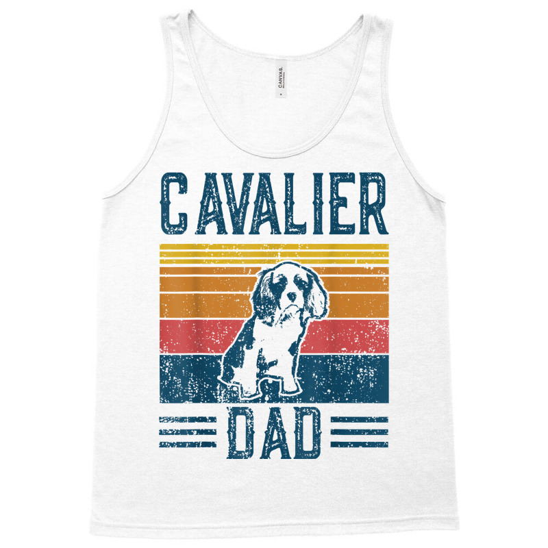 Dog  Cavalier King Charles Spaniel   Vintage Cavalier Dad T Shirt Tank Top | Artistshot