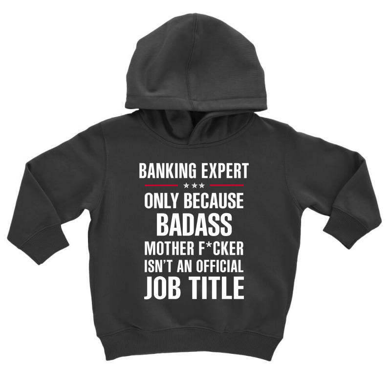 Gift For Badass Banking Expert Toddler Hoodie by thanchashop | Artistshot