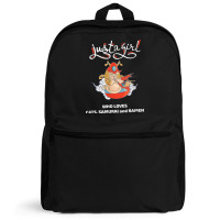 Just A Girl Who Loves Cats Samurai And Ramen Backpack | Artistshot