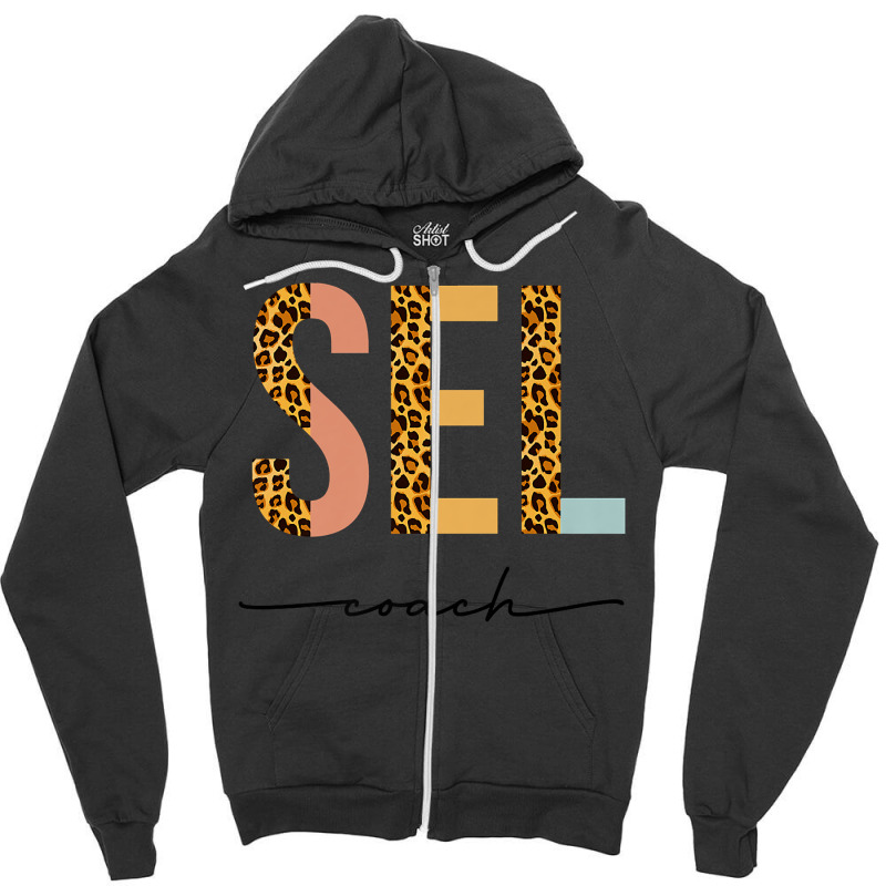 Matching Social Emotional Learning Day Teacher Sel Coach Premium T Shi Zipper Hoodie | Artistshot