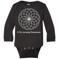 I Am Loving Awareness, Ram Dass Mantra, Spiral Mandala Tank Top Long Sleeve Baby Bodysuit | Artistshot