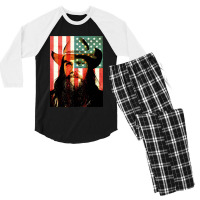 Retro Vintage  Southern Rock Birthday Gifts Men's 3/4 Sleeve Pajama Set | Artistshot