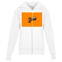 Winter Orange X Games Mask Youth Zipper Hoodie | Artistshot