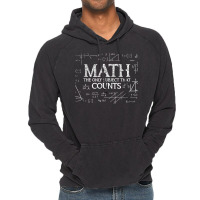 Funny Science Nerd Math The Only Subject That Counts Math T Shirt Vintage Hoodie | Artistshot