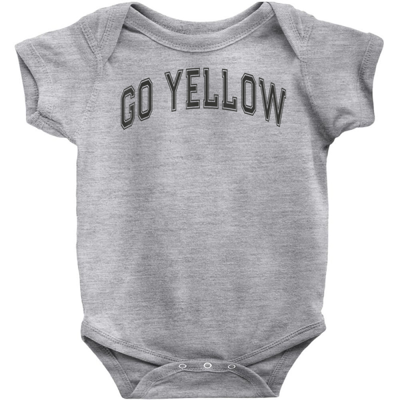 Go Yellow Team Summer Camp Competition Color Event War Game T Shirt Baby Bodysuit by cm-arts | Artistshot