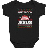 Happy Birthday Jesus Baby Bodysuit | Artistshot