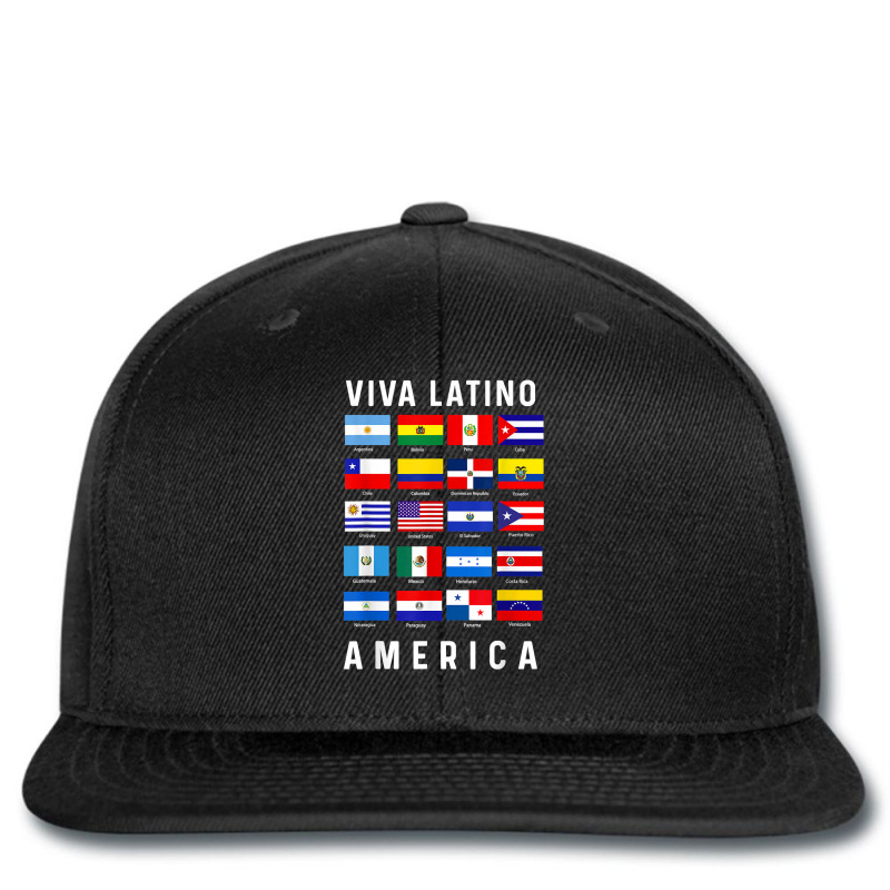 All Latin American Flags Countries Viva Latino America Tee T Shirt Printed hat by patutowtbanaspch | Artistshot