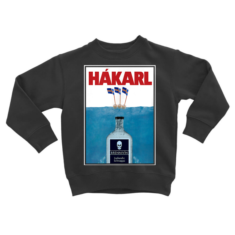 Hakarl Iceland Fermented Shark Brennivín Shot Viking Foodie T Shirt Toddler Sweatshirt by cm-arts | Artistshot