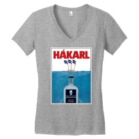 Hakarl Iceland Fermented Shark Brennivín Shot Viking Foodie T Shirt Women's V-neck T-shirt | Artistshot