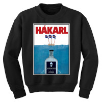 Hakarl Iceland Fermented Shark Brennivín Shot Viking Foodie T Shirt Youth Sweatshirt | Artistshot