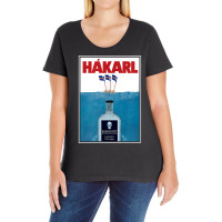 Hakarl Iceland Fermented Shark Brennivín Shot Viking Foodie T Shirt Ladies Curvy T-shirt | Artistshot